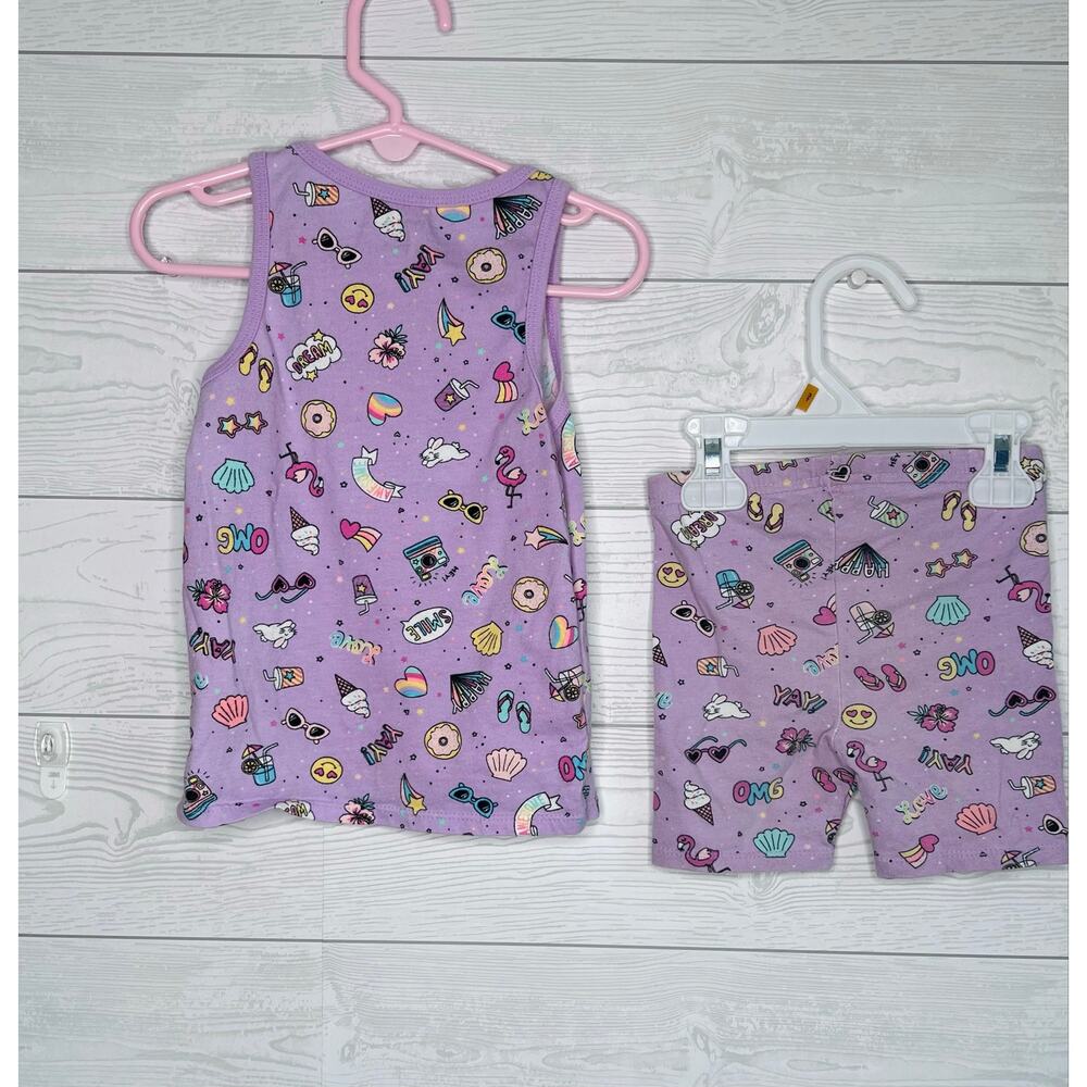 Garanimals toddler girl shortie Pajama set Size 4T - Picture 2 of 3